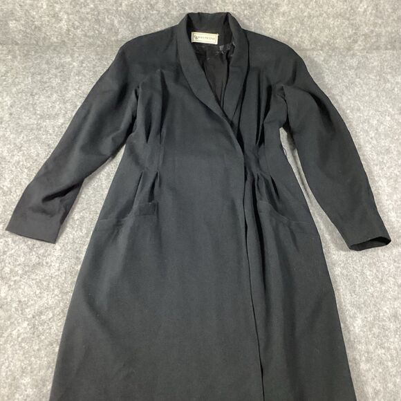 Vintage 70s Evan Picone Wool Wrap Dress Size 8 Union Made Pockets Shoulder Pads - Picture 8 of 16